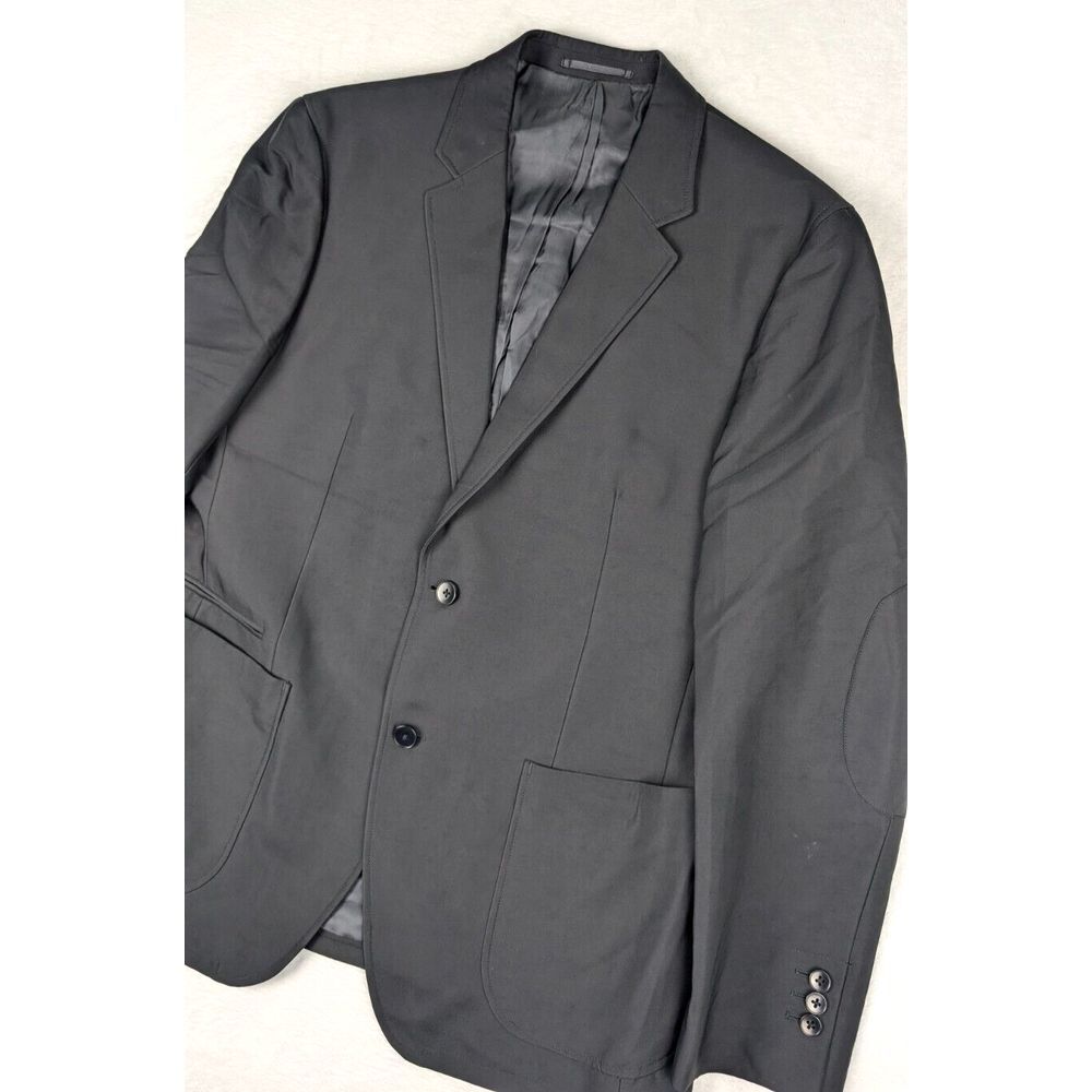 Theory Brodie Mens Sport Coat Blazer sz 44 Black Polyamide Blend